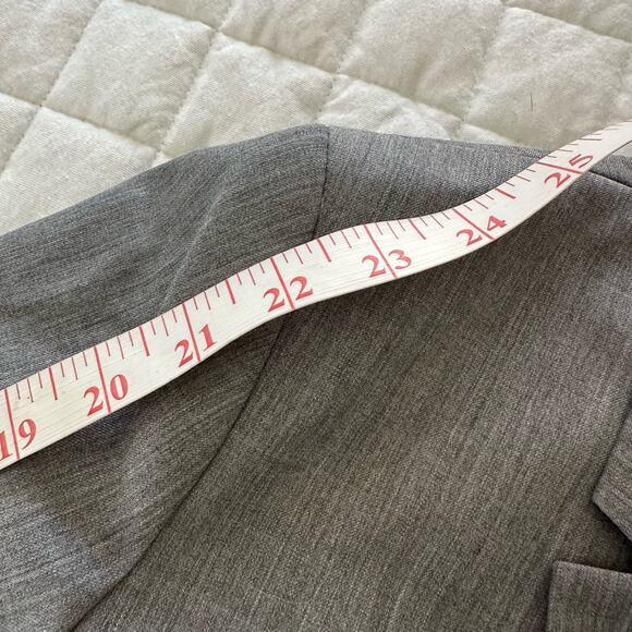J CREW FACTORY Womens Blazer Single Breasted Wool Blend Pockets Career Office 18 - Picture 11 of 12